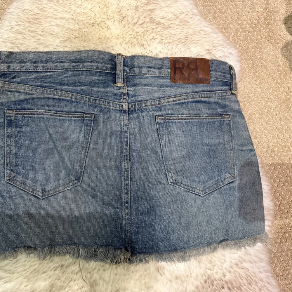Ralph Lauren RRL Blue Denim Mini Skirt - Picture 2 of 3